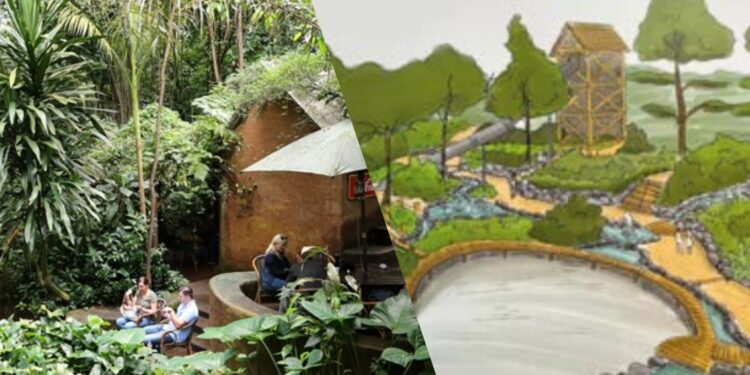 De nieuwe speeltuin komt naast de bush. / Beeld: Burgers'Zoo