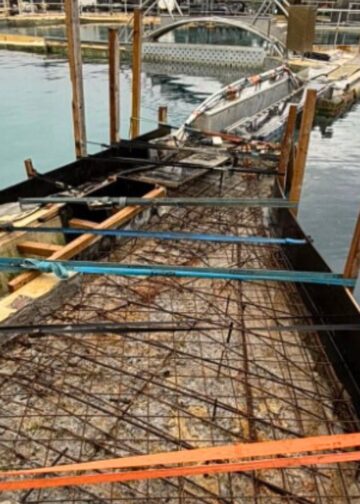 ‘Instortingsgevaar’ bij orkabassin in Frankrijk: beelden van reparaties