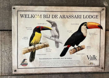 Opvallend bordje in nieuw diergebied Wildlands blijkt betaalde samenwerking