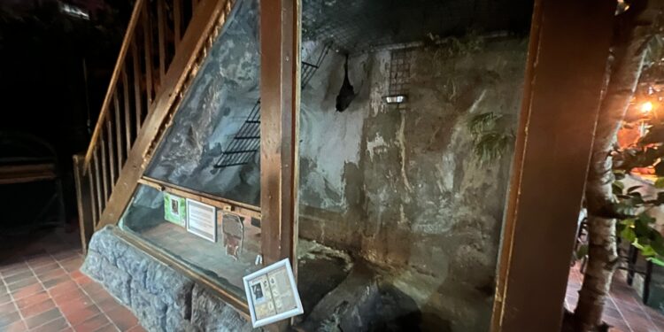 Oud vleerhondenverblijf