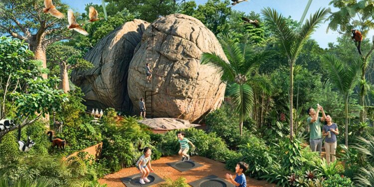 Impressie van Lemur Land in Rainforest Wild Adventure